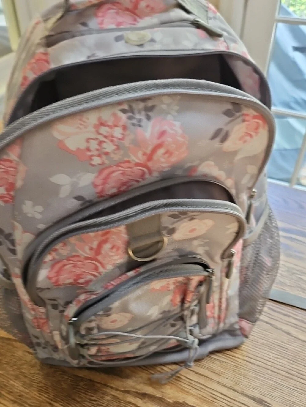 Floral Pink & Gray Girl's Backpack - Pottery Barn Kids/Teen